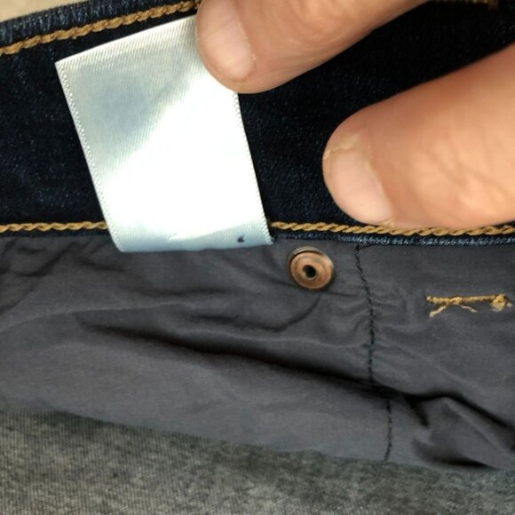 Duluth Trading Co Womens Jeans Size 16 Short Stretch Dark Wash Denim Blue Casual - Picture 11 of 13